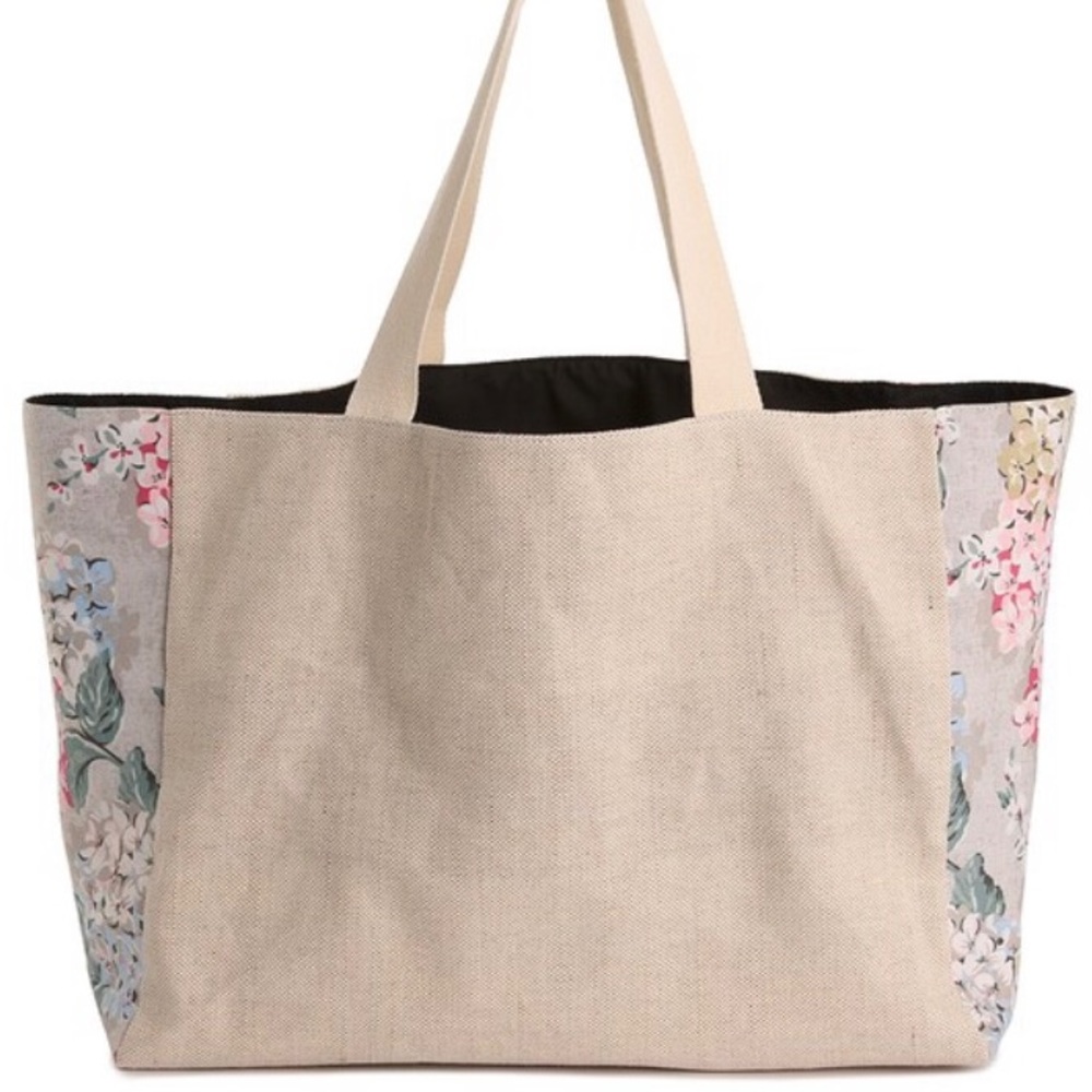 DSW Floral Print Tote Weekend Beach Gym Bag - Picture 2 of 11